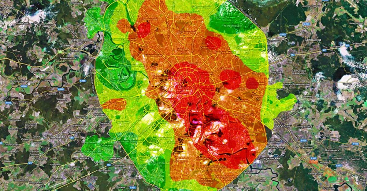 Карта шумового загрязнения москвы